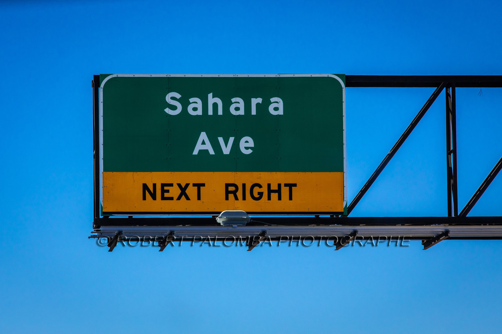 Panneau de signalisation Sahara Avenue
