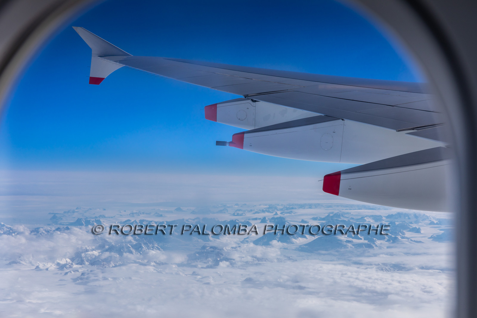 Groenland depuis un avion de ligne