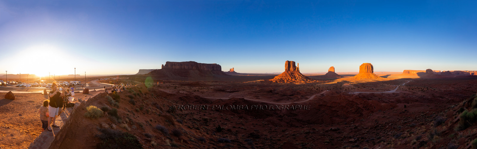 Coucher de soleil sur Monument Valley