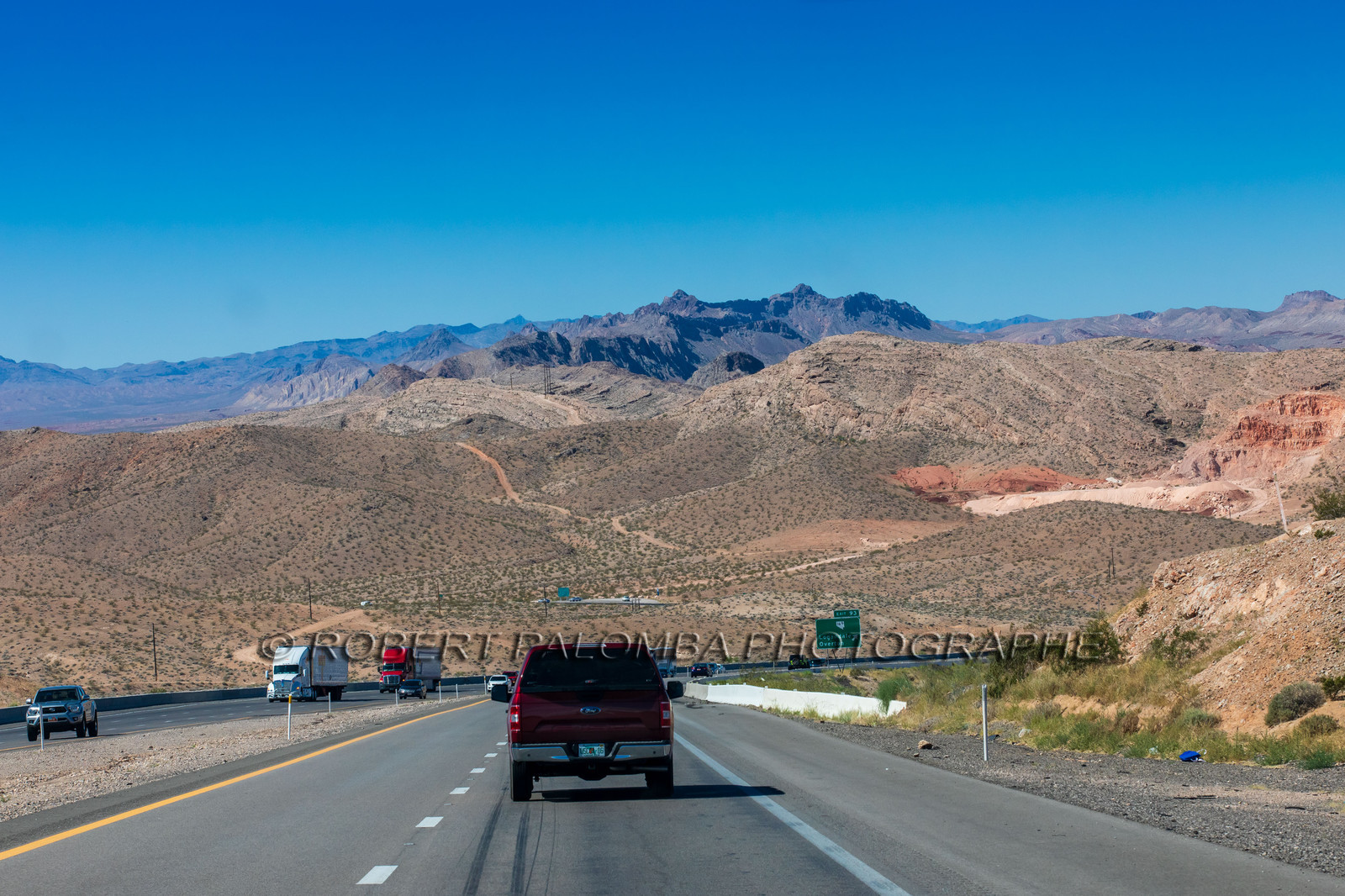 Sur la route pour aller à LAs Vegas