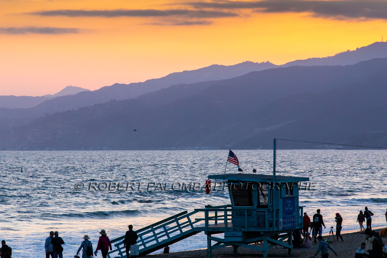 Etats-Unis, Californie-du-Sud, Los Angeles, Venice, Venice Beach, Poste de Sauveteur en mer
